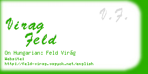 virag feld business card